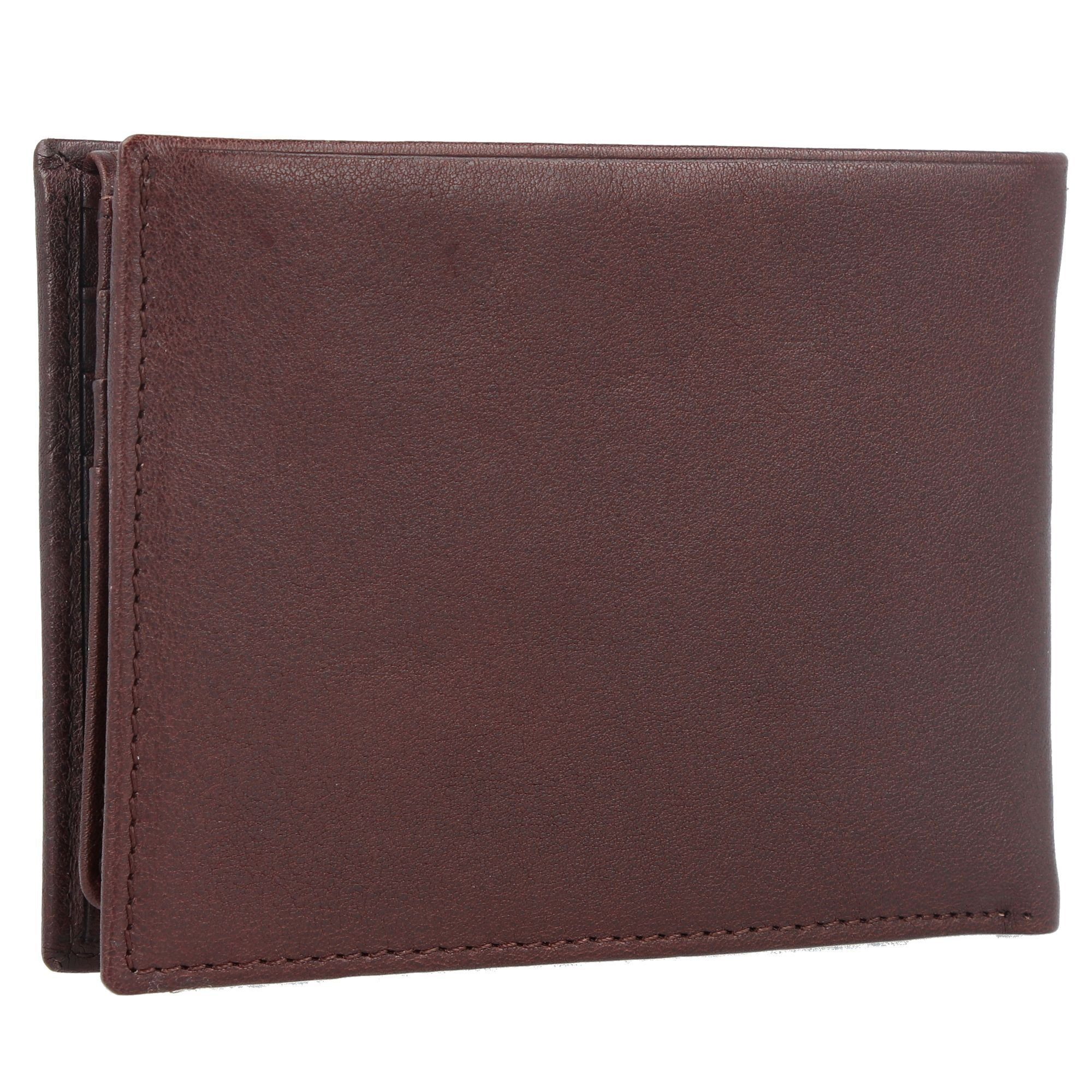 Piquadro dark Geldbörse brown Harper, Leder