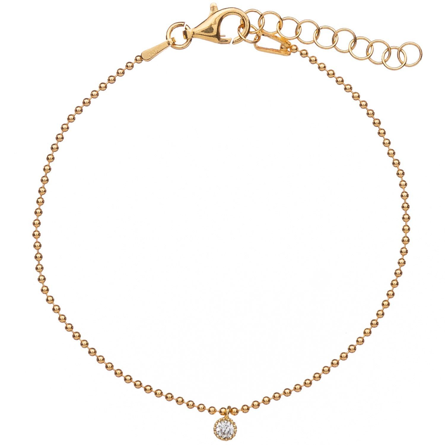 Alisia Silberarmband für Zircone Vergoldet mit Zirkonia