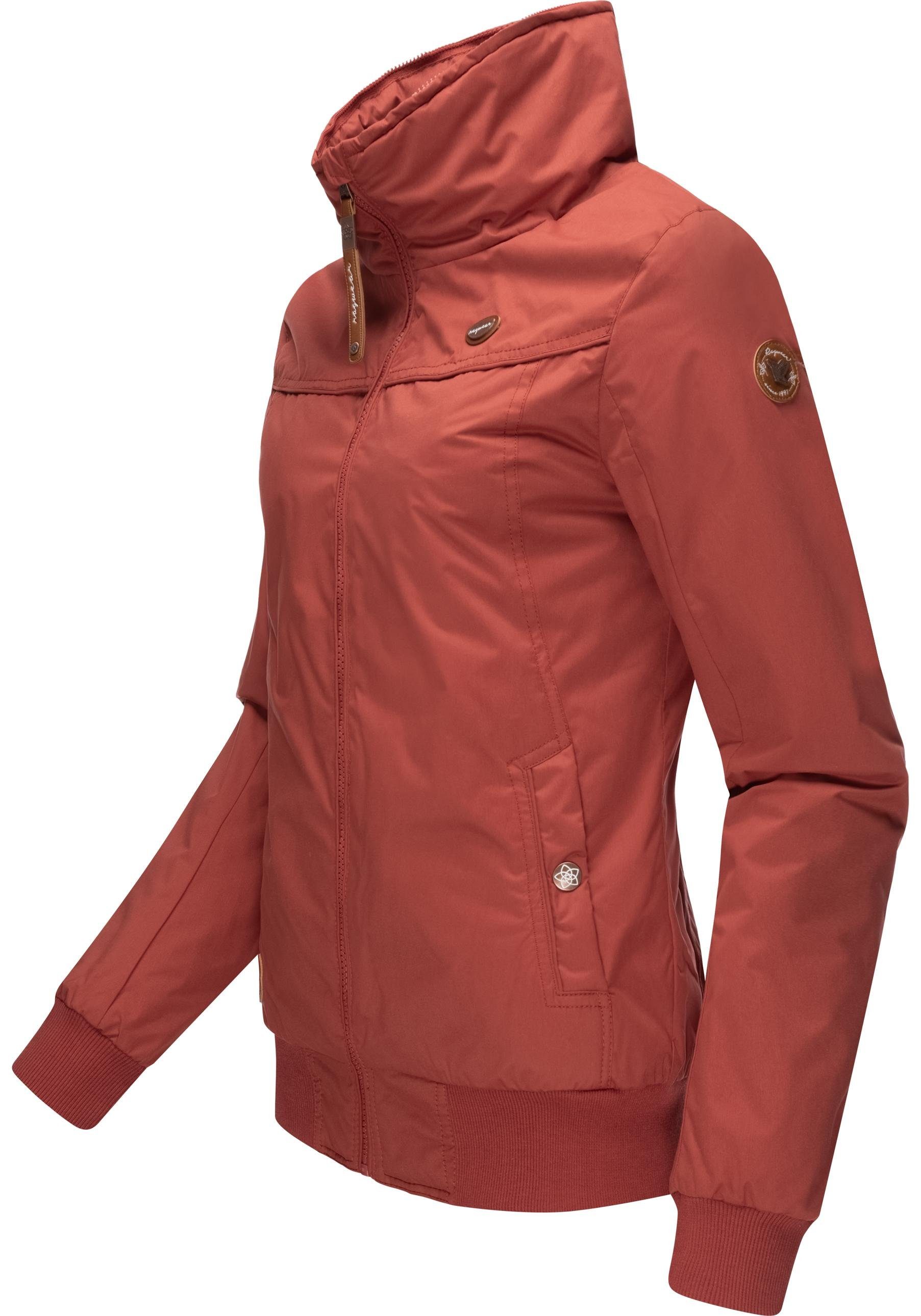 stylische rot Ragwear Winter Outdoorjacke Winterjacke Jotty Kapuze mit abnehmbarer