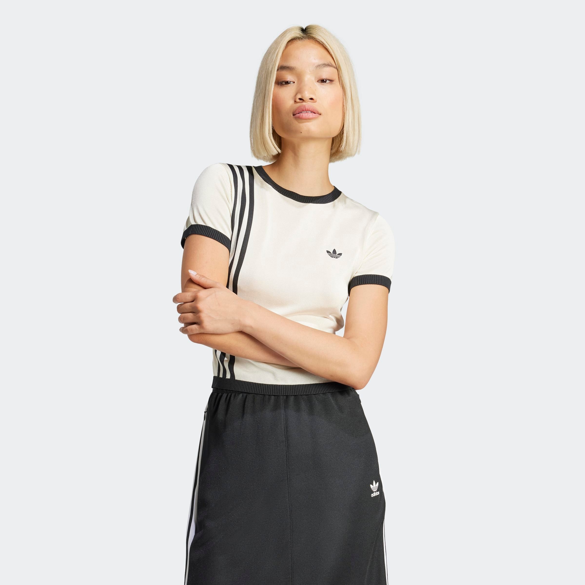 adidas Originals T-Shirt KNITTED 3S TEE günstig online kaufen
