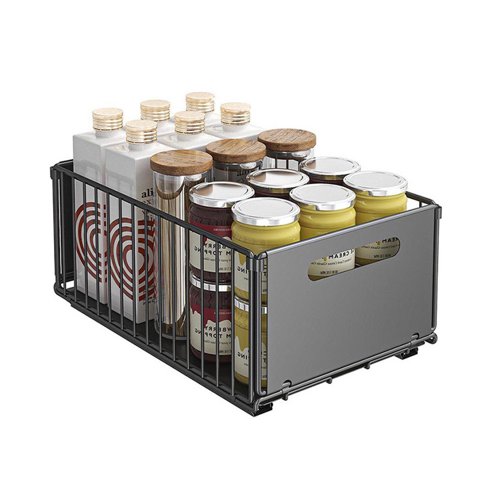 GarveeMore Küchenorganizer-Set Ausziehbarer Schrankorganisator Erweiterbare Küchenschubladen Robuster, (1-tlg)