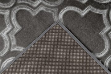 Teppich Kurzflorteppich Kifalme 100 Anthrazit 120 x 170 cm, Qiyano, rechteckig, Höhe: 0.7 mm