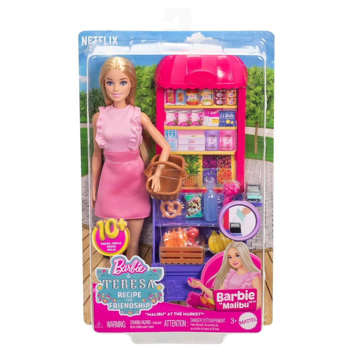 Mattel® Stehpuppe Mattel JCT05 - Barbie - Malibu auf dem Markt Spielset mit günstig online kaufen