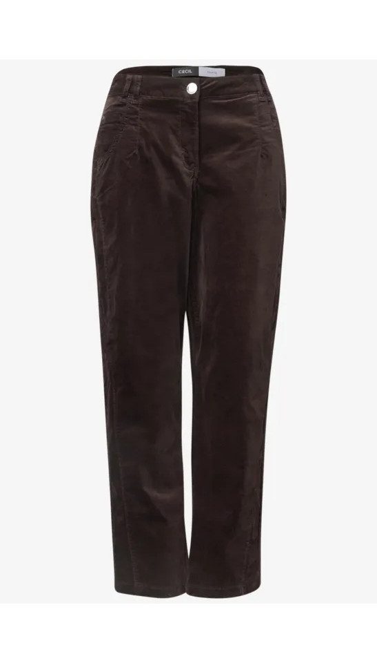 CECIL Weite Jeans - Modische Barrel Leg Stoffhose im Casual Fit für Damen