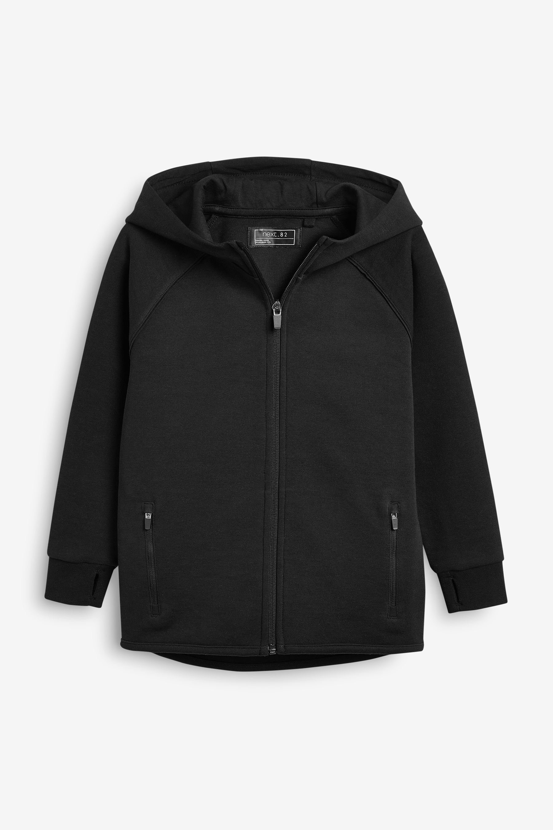 Next Kapuzensweatjacke Sport-Kapuzenjacke (1-tlg) Black