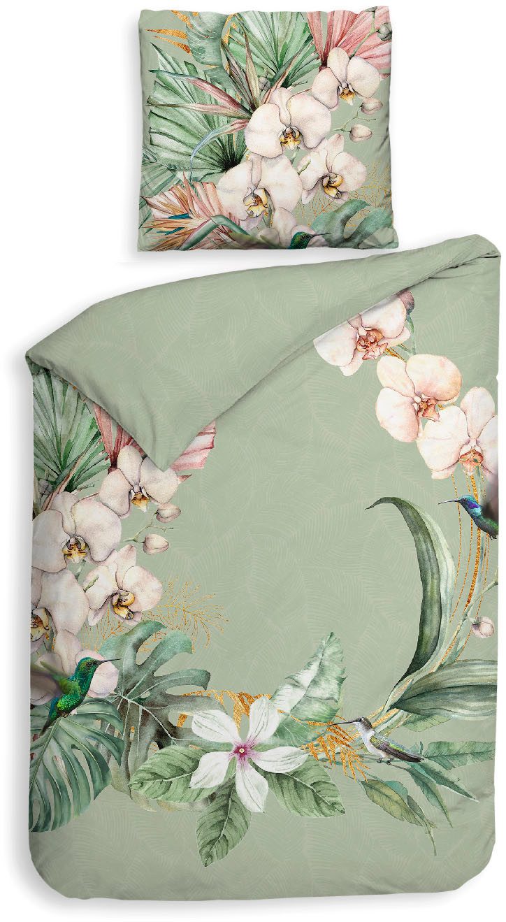 Heckett and Lane Bettwäsche Heckettlane Bettwäsche Ana, Mako-Satin, 2 teilig, Bettwäsche aus 100% Baumwolle, hochwertige Mako-Satin, ab 135x200 cm.
