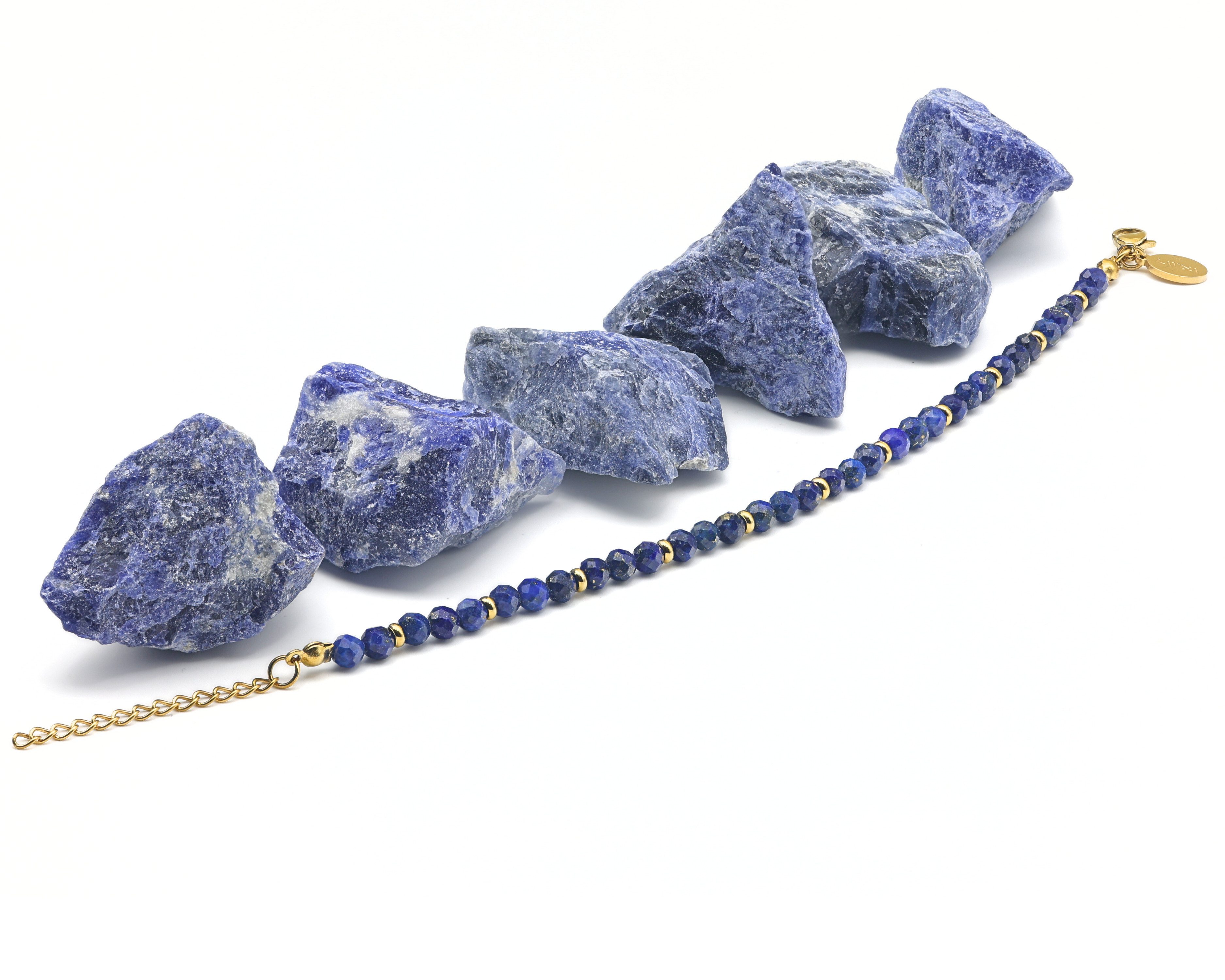 LAVISA Armband Edelstein Armband - 4mm Naturstein Perlen Granat günstig online kaufen