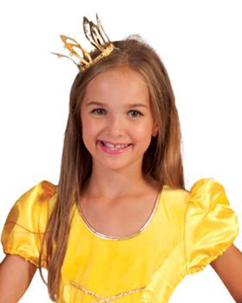 Funny Fashion Kostüm Prinzessin Krone 'Dornröschen', Gold