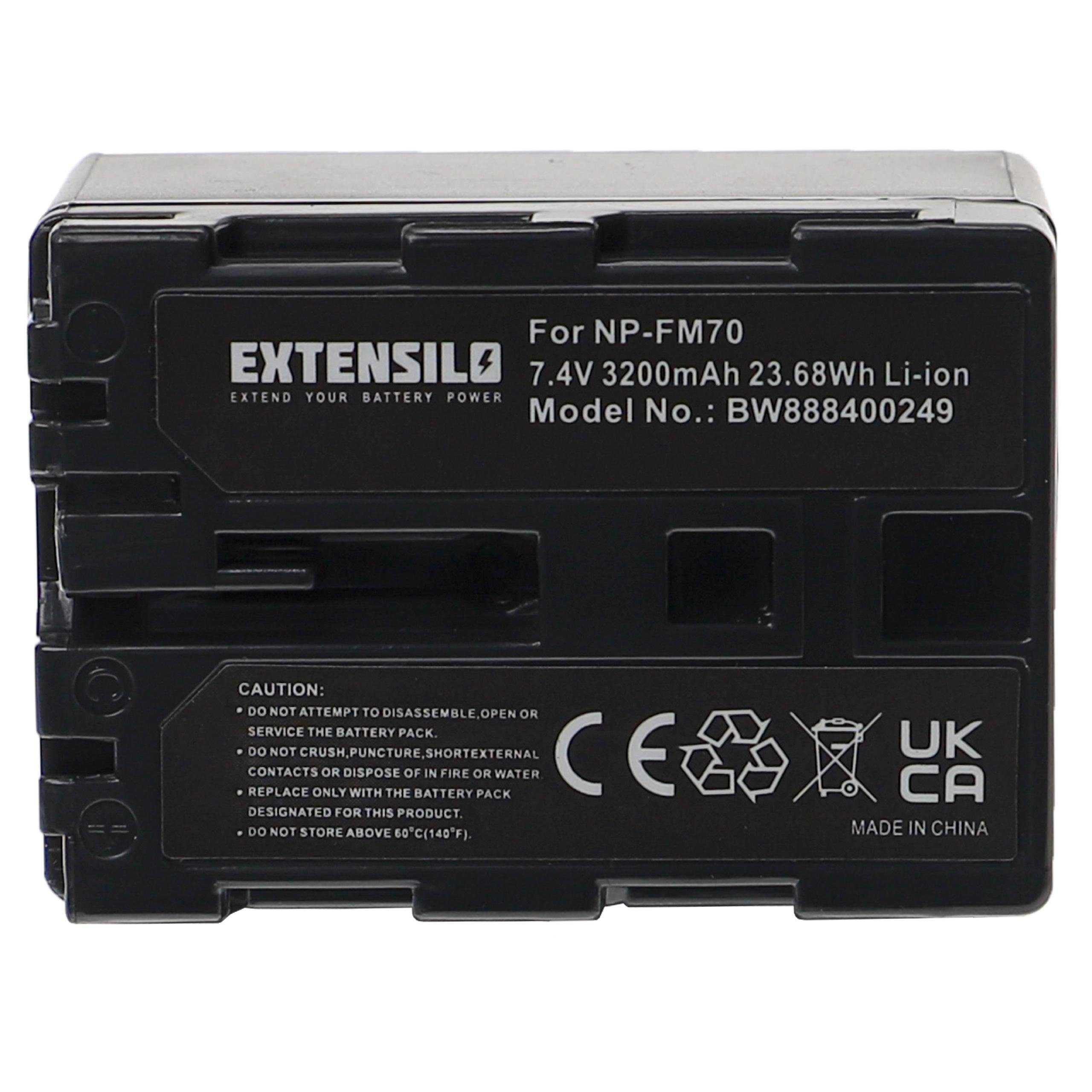 Extensilo kompatibel mit Trotec IC120, IC60, IC100, IC80 Kamera-Akku Li-Ion 3200 mAh (7,4 V)
