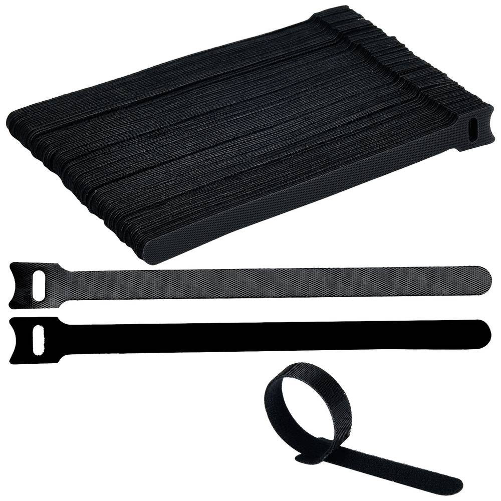 Klettband Klett-Kabelbinder 200 x 12 mm 100 St