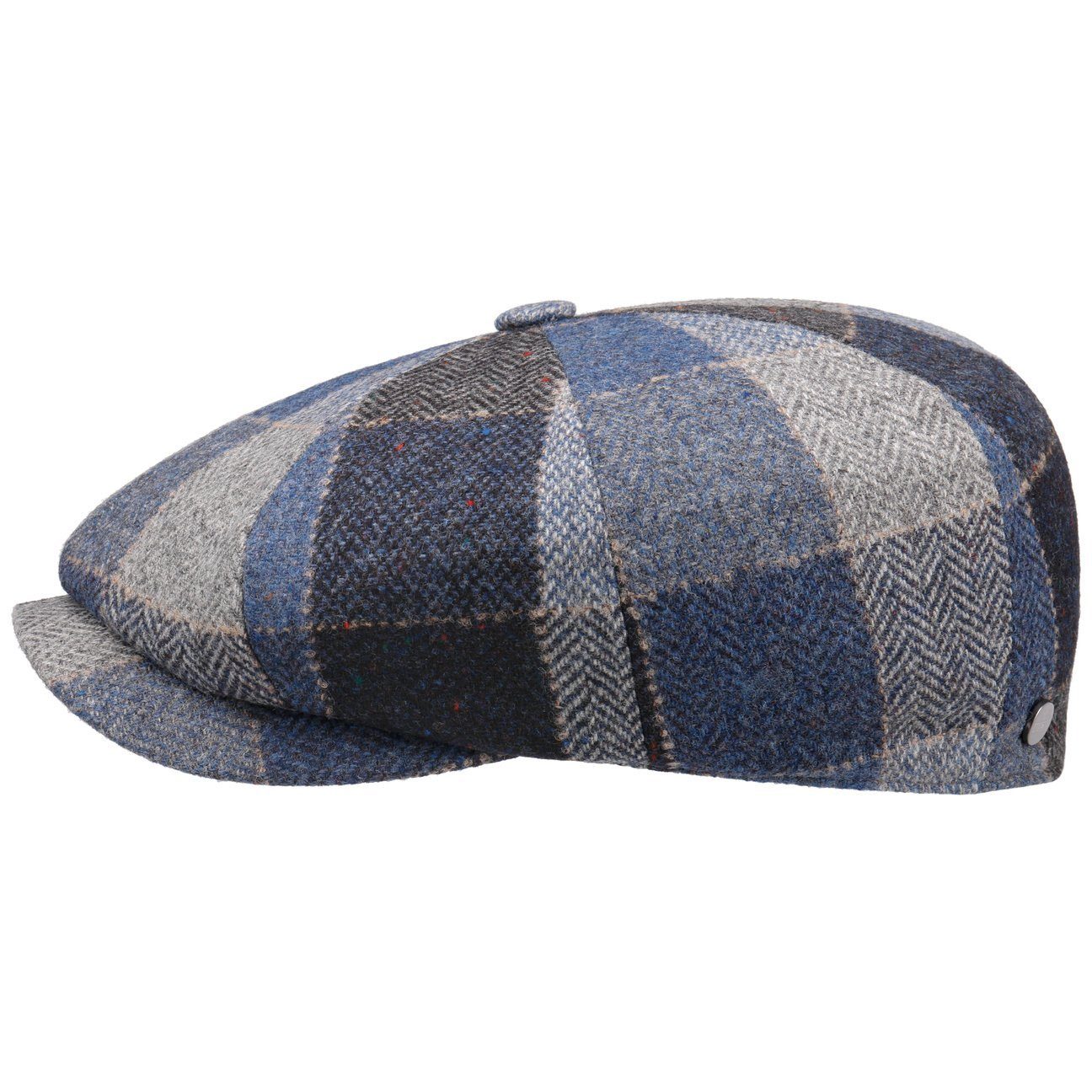 Lierys Flat Cap (1-St) blau mit EU Made the in Schirmmütze Schirm