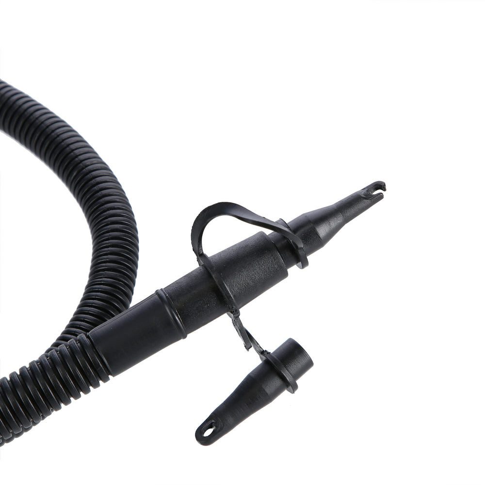 NILS CAMP Luftpumpe Doppelhubpumpe Handluftpumpe (Spar-Set, 1-tlg., H 30 cm leicht), Doppelhub, 3 Ventilaufsätze, leicht