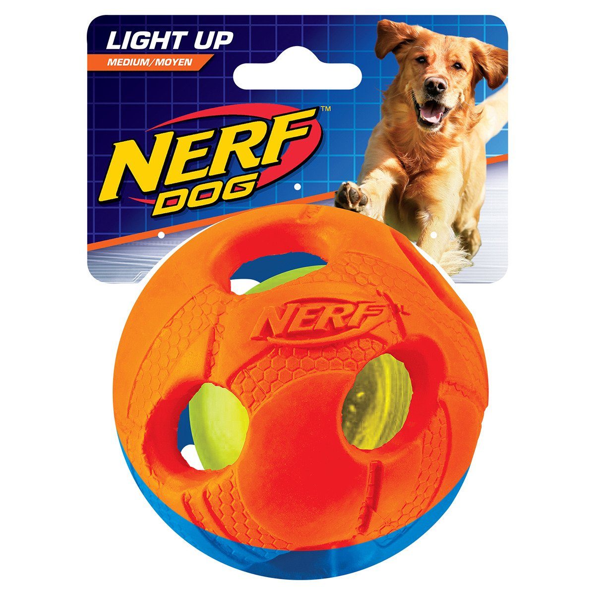 Nerf Dog Tierball LED Ball zweifarbig