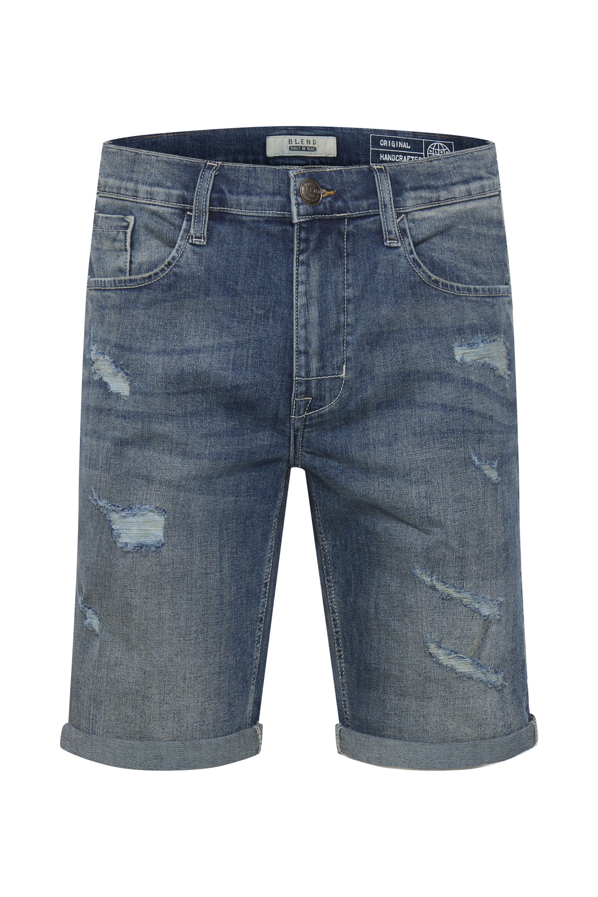Blend Jeansshorts BHDeniz Stilvolle 5-Pocket-Jeansshorts mit Destroyed-Effe günstig online kaufen