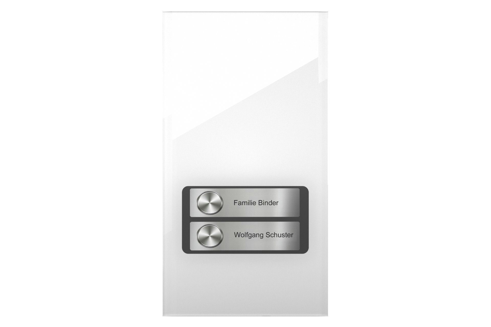 DoorLine Pro Exclusive Smart Home Klingeltaster Zutrittskontrolle über (direkt 1-4 Türklingel Rufnummern, Telefon, wahlweise Weiß PIN-Code) 2 an jeweils auf´s