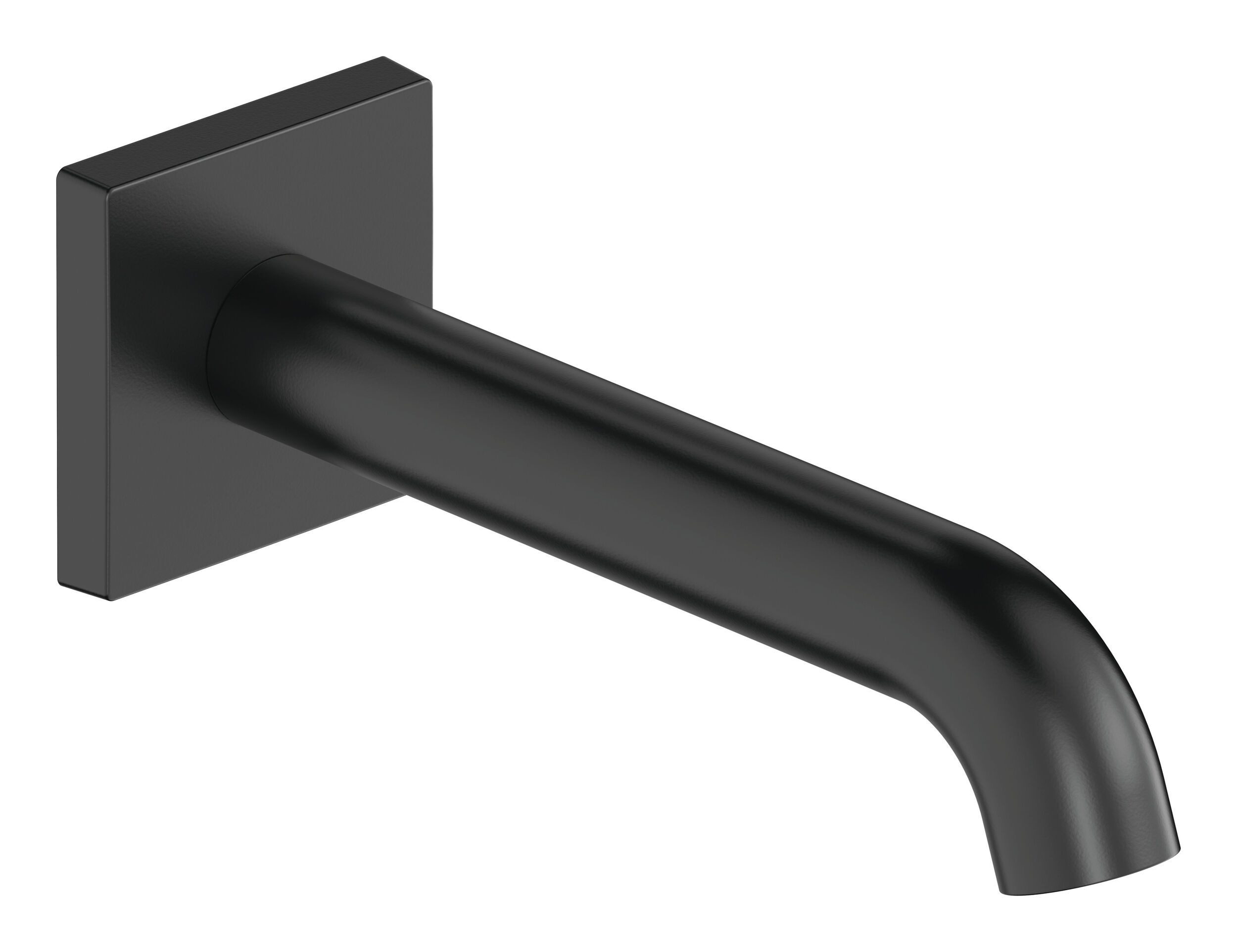 Duravit Wannenarmatur C.1 Serie Wanneneinlauf eckig Ausladung 205 mm - Schwarz Matt