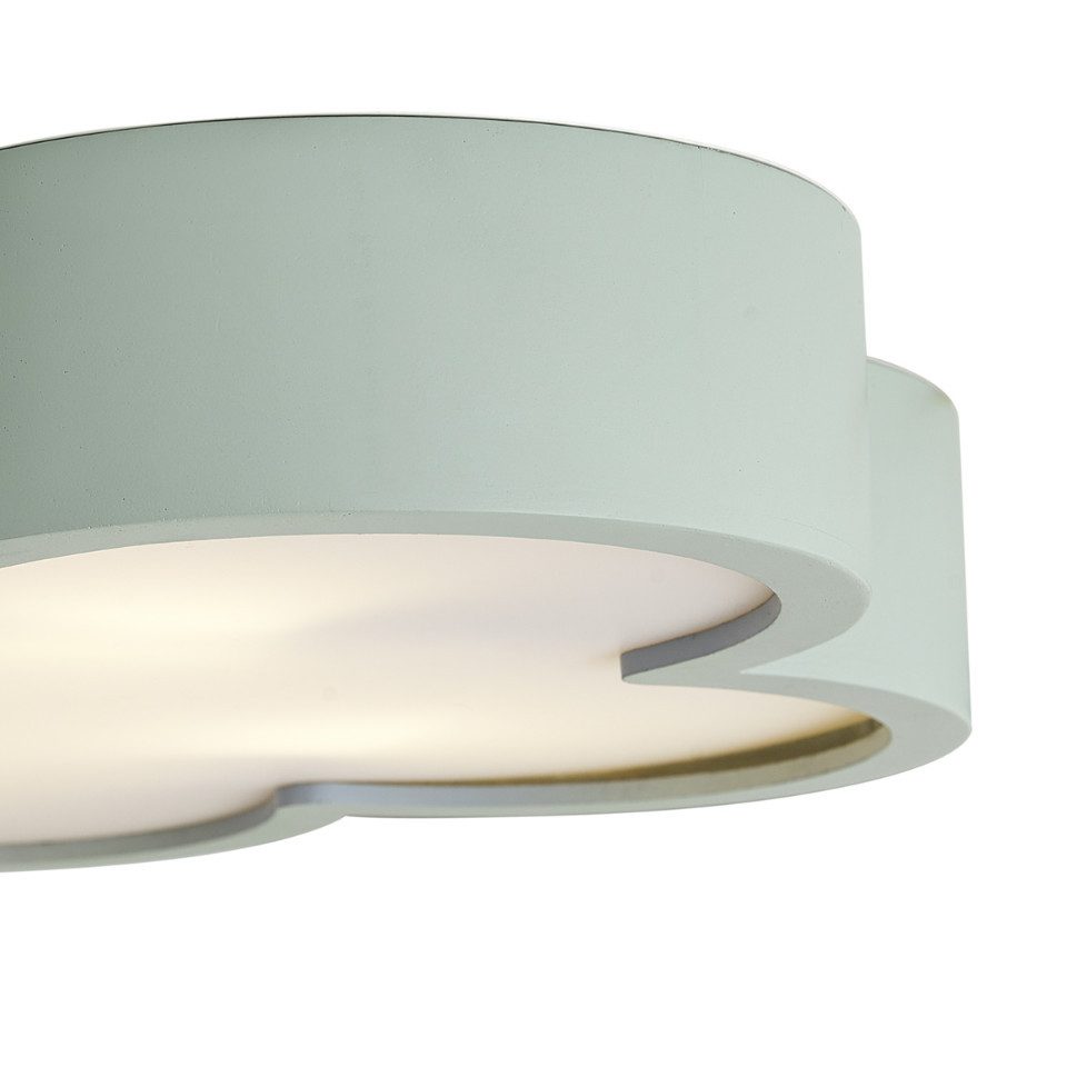 Qazqa Deckenleuchte Lucille, ohne Leuchtmittel, Warmweiß, QAZQA Deckenleuchte, e27, Grün, Holz, Für Kinder