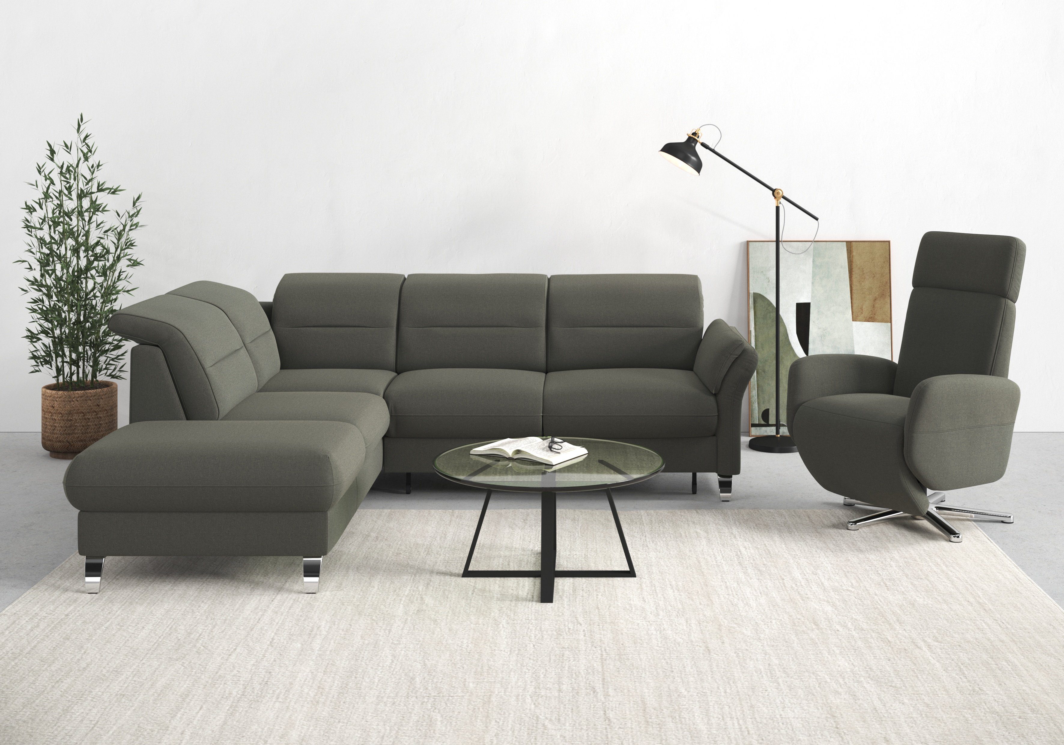 sit&more Ecksofa Grenoble L-Form mit Federkern, günstig online kaufen
