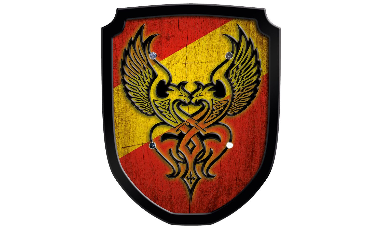 Spielzeug-Ritterschild Wappenschild Phönix rot