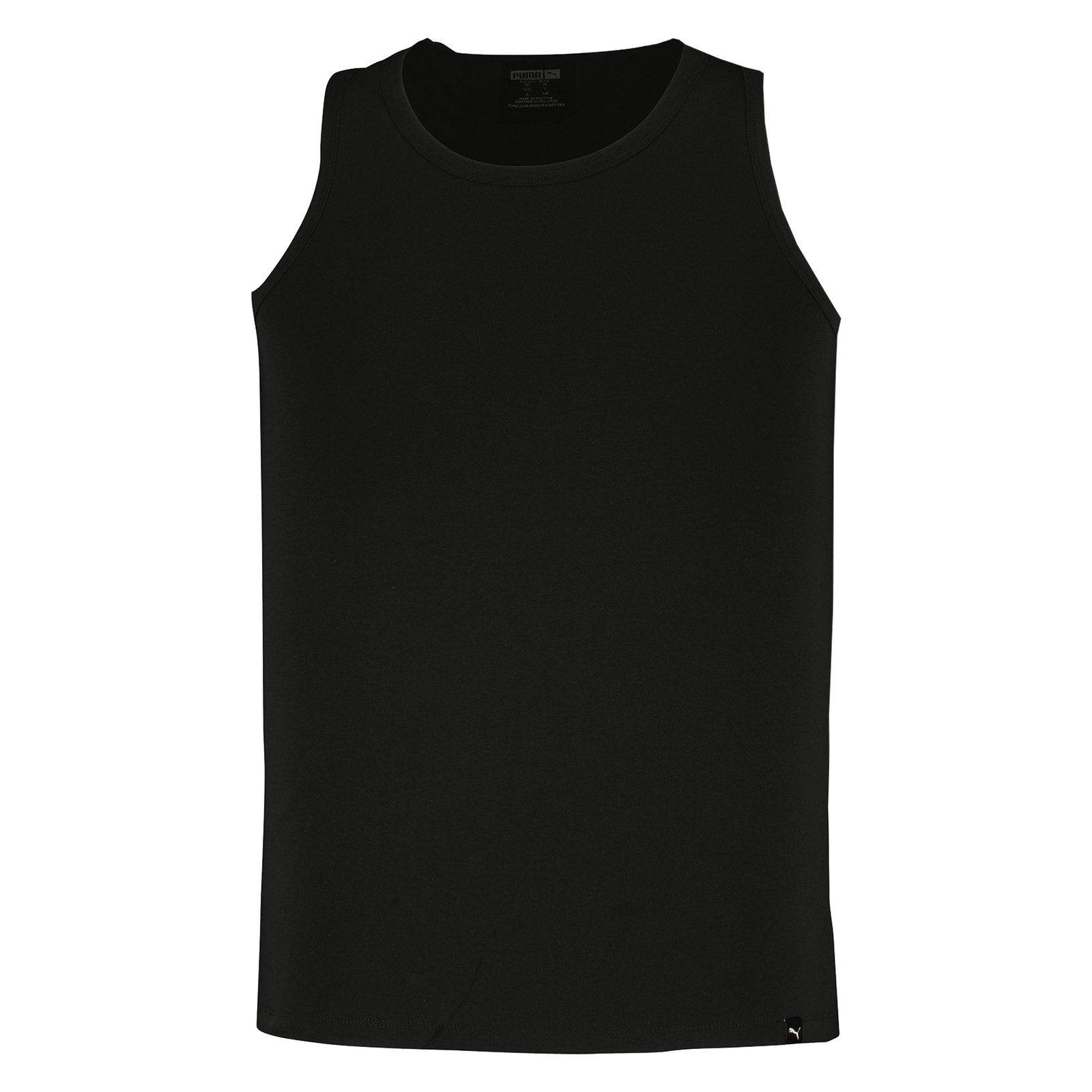 PUMA Unterhemd Tank Tops Pure Cotton Regular Fit (4-St) mit Feinripp-Struktur