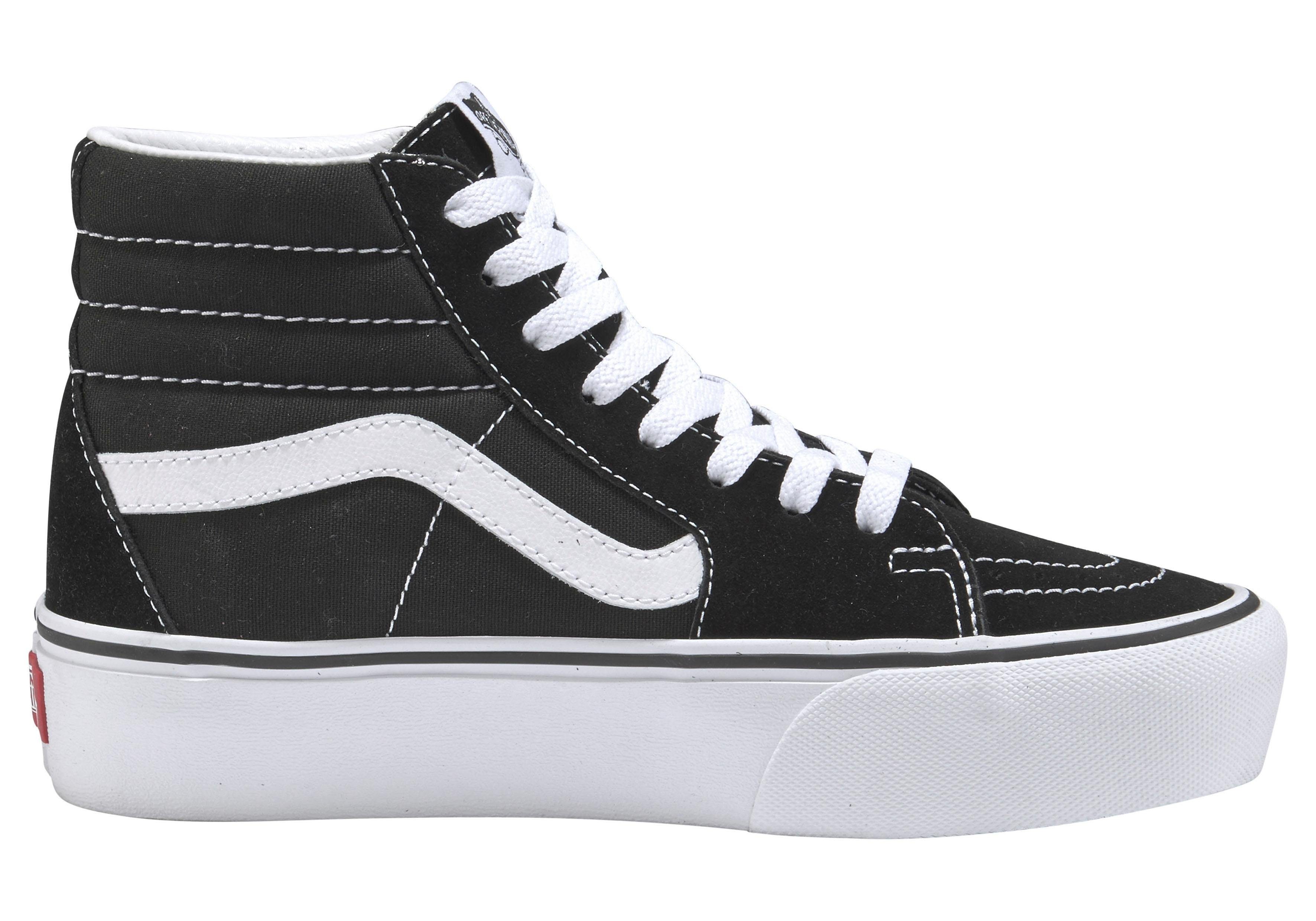 Vans UA SK8-Hi Platform 2.0 Plateausneaker aus textilem Canvas-Material