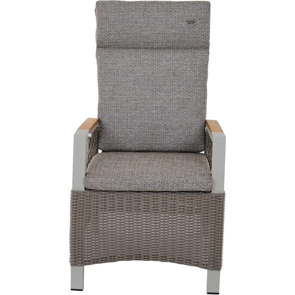 Siena Garden Gartensessel Corido Move Sessel / taupe / Aluminium / Teak / inkl. Auflage