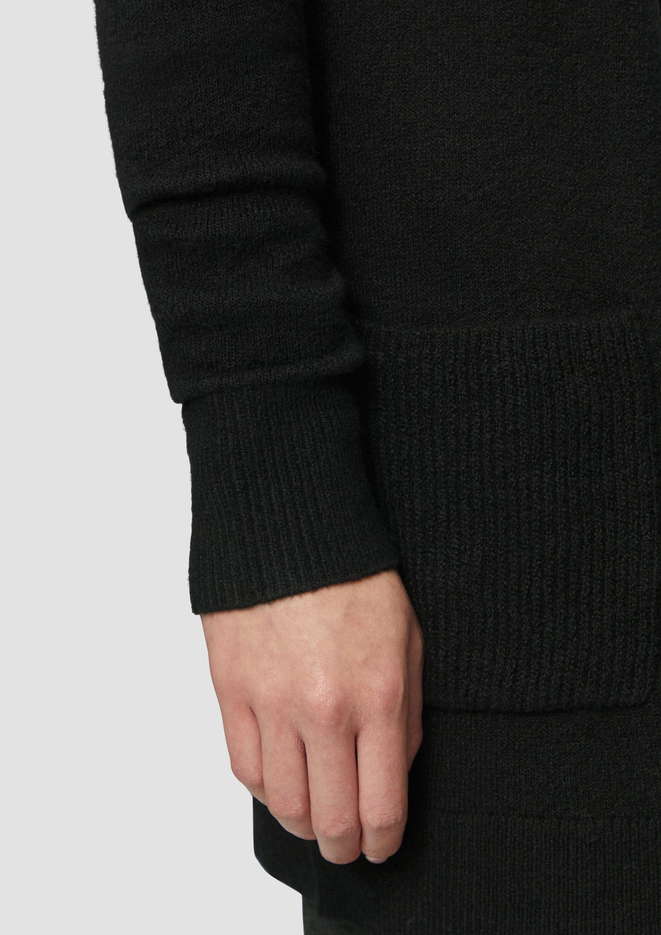 s.Oliver Cardigan Strickjacke Lange Strickjacke mit Rippbündchen