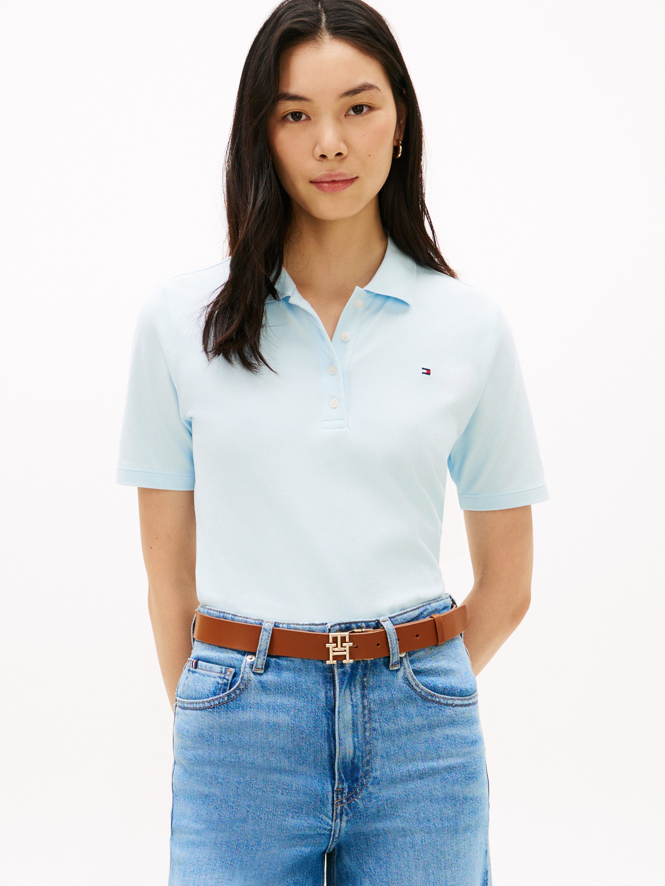 Tommy Hilfiger Poloshirt 1985 Regular Fit Pique Premium Polo Logo-Stickerei günstig online kaufen