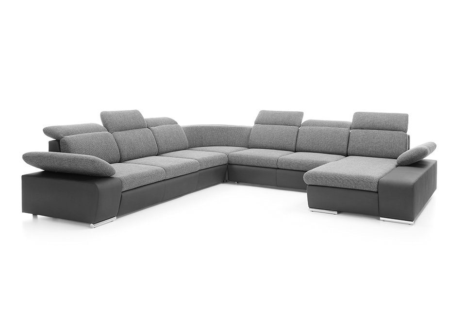 JVmoebel Ecksofa, Ecksofa U-form Eckcouch Sofa Couchen Polster Schlaffunktion Couch