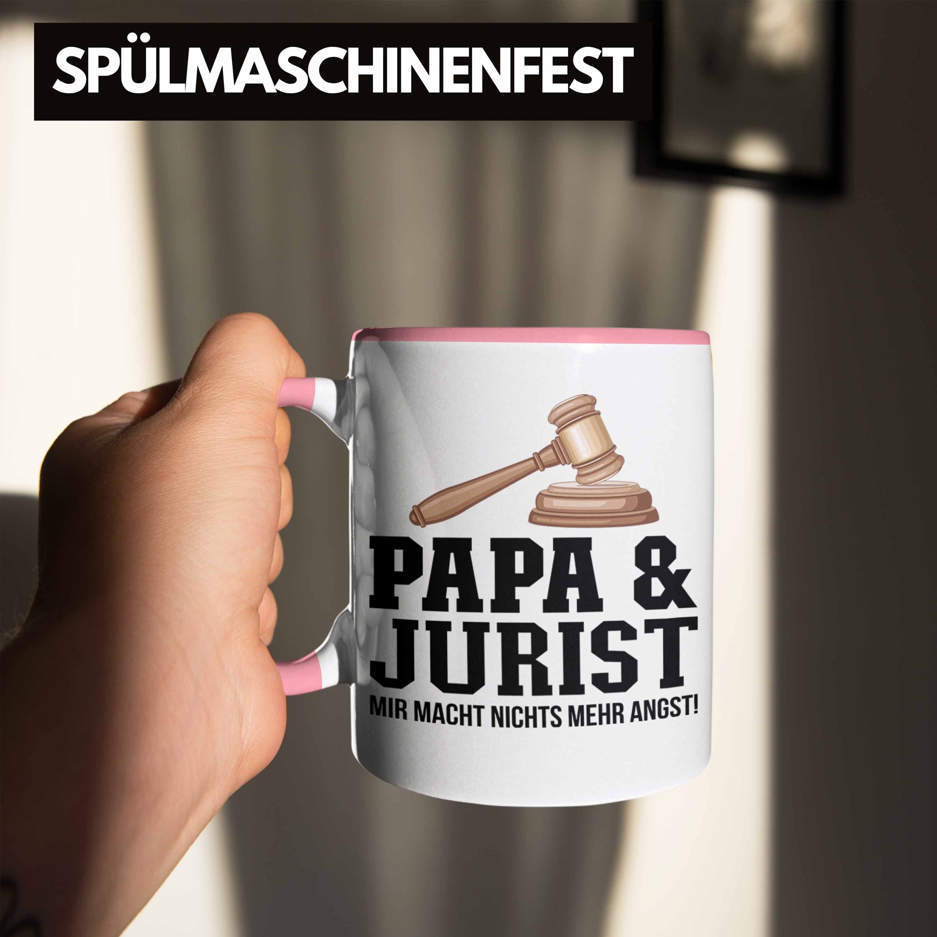 Rosa Geschenkidee Trendation Juriste Jurist und Vater Jura Tasse - Trendation für Tasse Papa