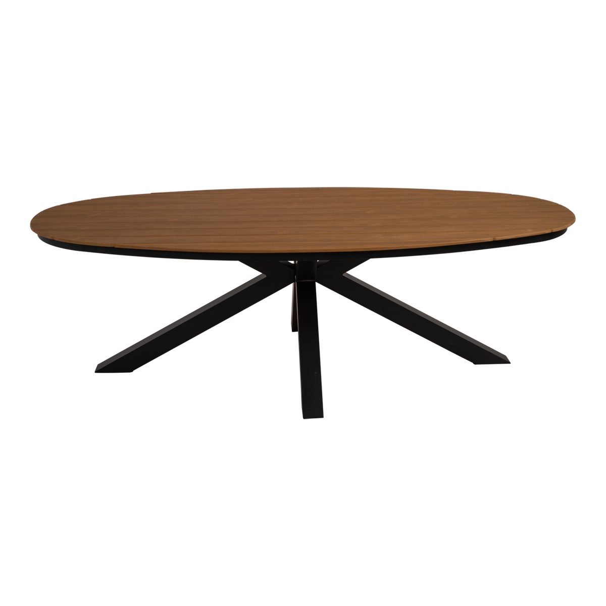 Lesli Living Gartentisch Gartentisch Tafel AREZZO oval 240cm Teaklook