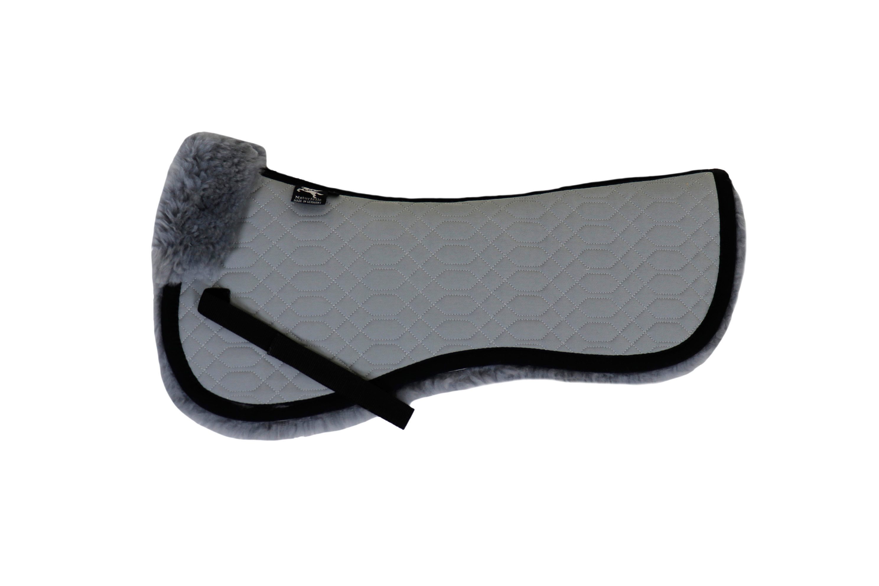 Engel Reitsport Sattelpad Sattelkissen Sattelpad SAKIS1 Lammfell & Baumwollsteppstoff Fellkranz