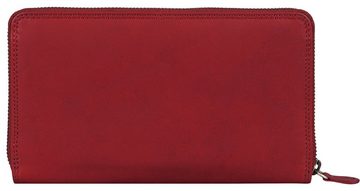 Benthill Geldbörse Damen Echt Leder Reisebrieftasche mit Handyfach RFID Brieftasche, RFID-Schutz Kartenfächer Münzfach Reißverschlussfach
