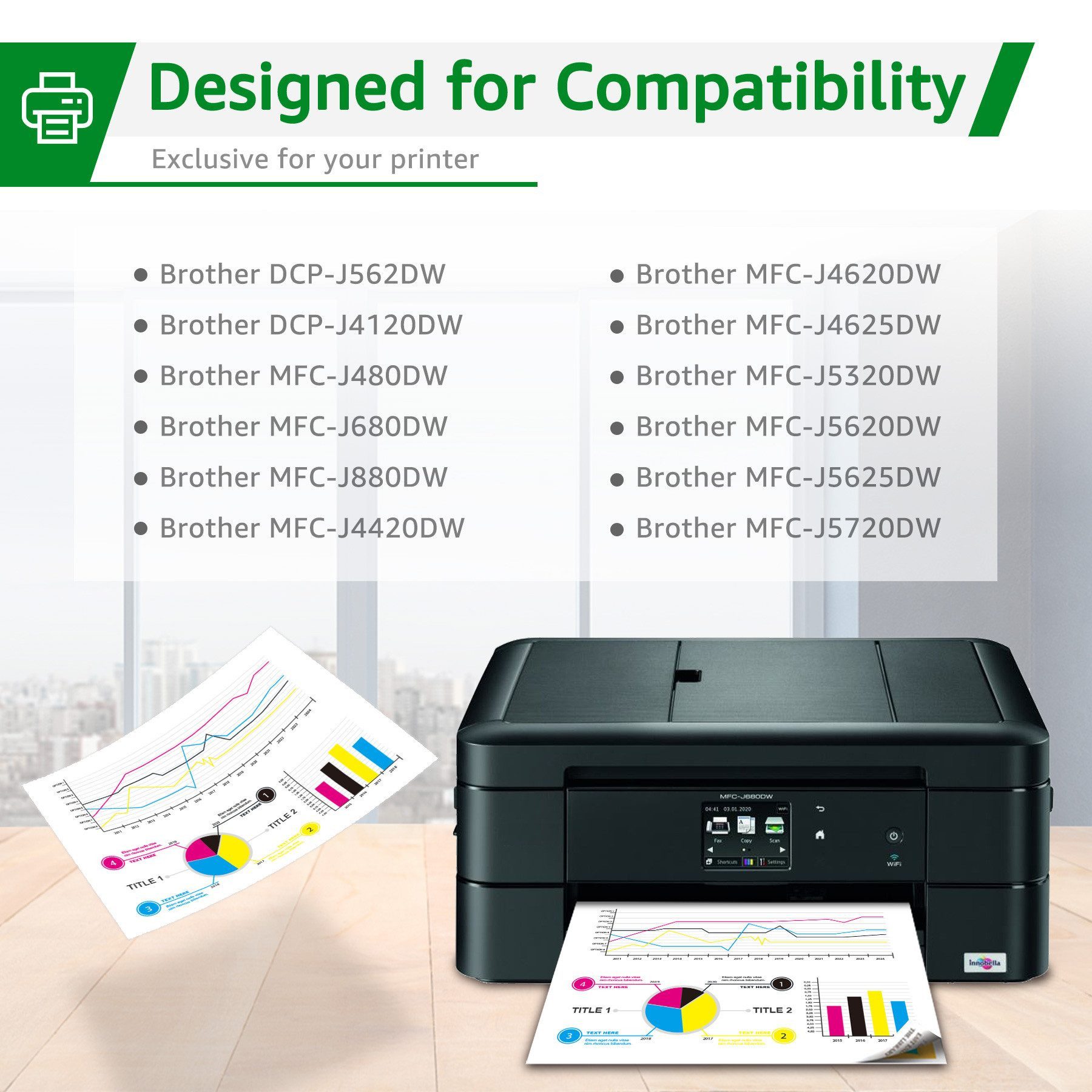 Greensky 4er/12er ersetzt Brother LC223 LC223XL Tintenpatrone (DCP-J4120DW DCP-J562DW für MFC-J5320DW MFC-J4420DW MFC-J480DW DCP J4120DW MFC J4625DW MFC J4620DW MFC J4420DW, MFC-J880DW MFC-J4620DW MFC-J5620DW MFC-J5625DW LC223 XL LC-223)