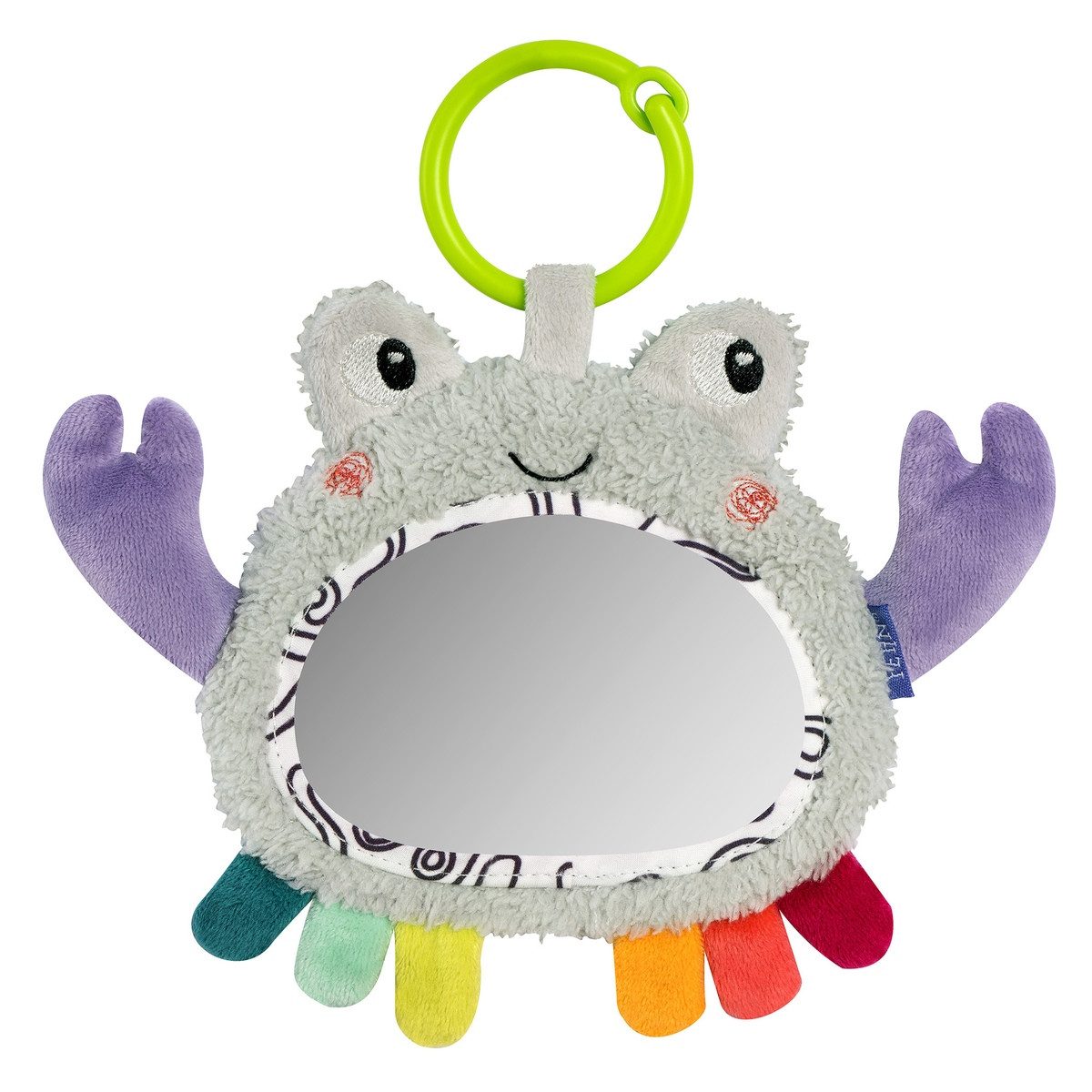 Fehn Kuscheltier-Rassel Activity-Spiegel Krabbe