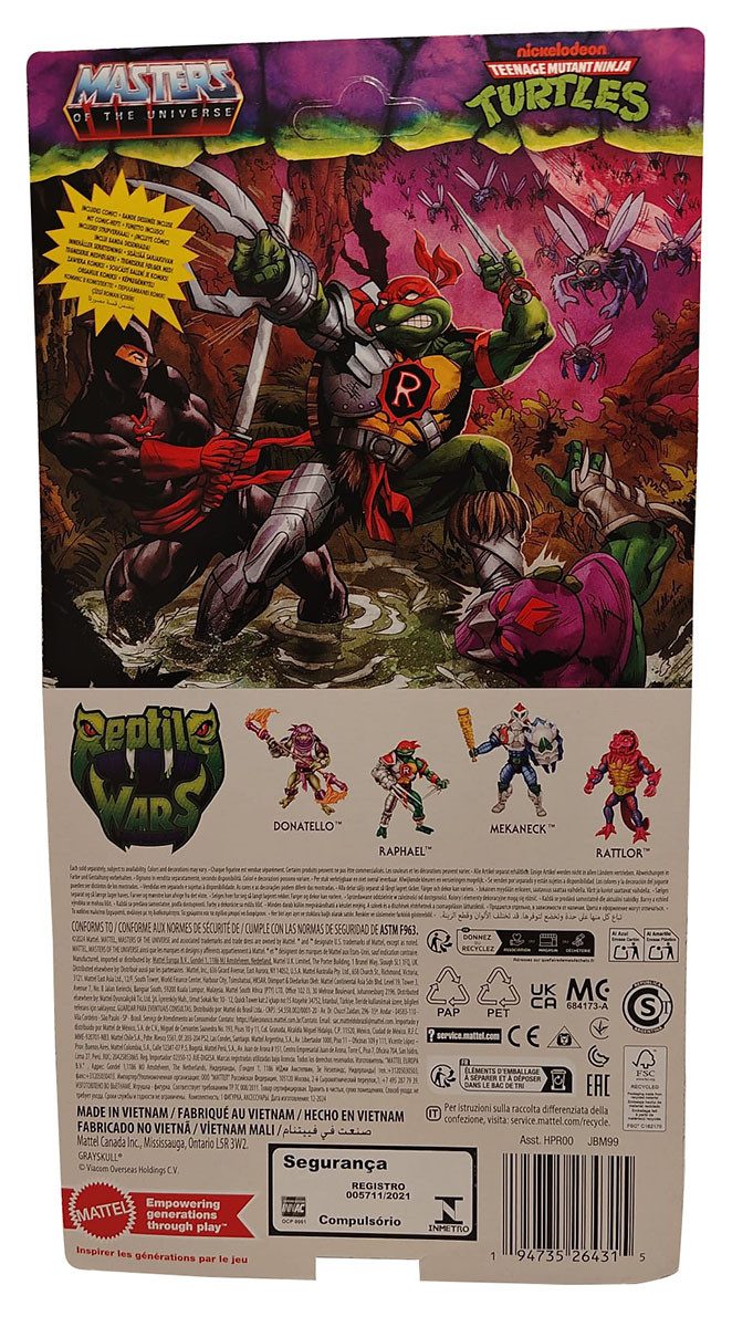 Mattel® Actionfigur Turtles Of Grayskull Raphael Masters Of The Universe, Actionfigur