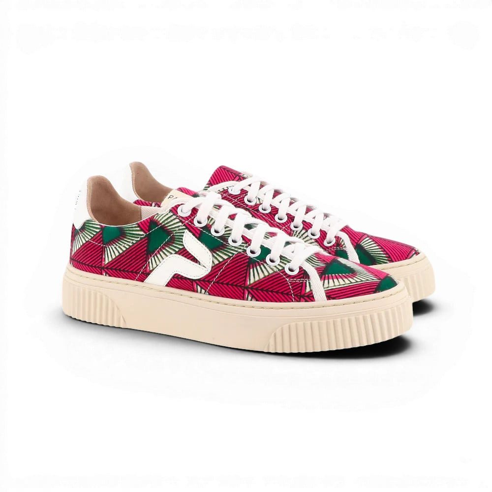 Panafrica Bini Delta burgunderrot Damen Sneaker