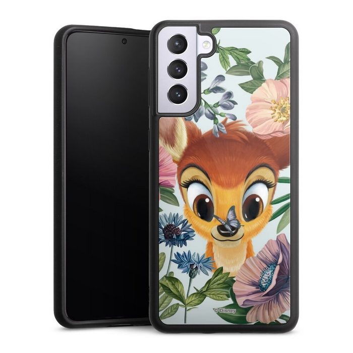 DeinDesign Handyhülle Disney Blumen Bambi Bloomy Bambi Samsung Galaxy S21 Plus 5G Gallery Case Glas Hülle