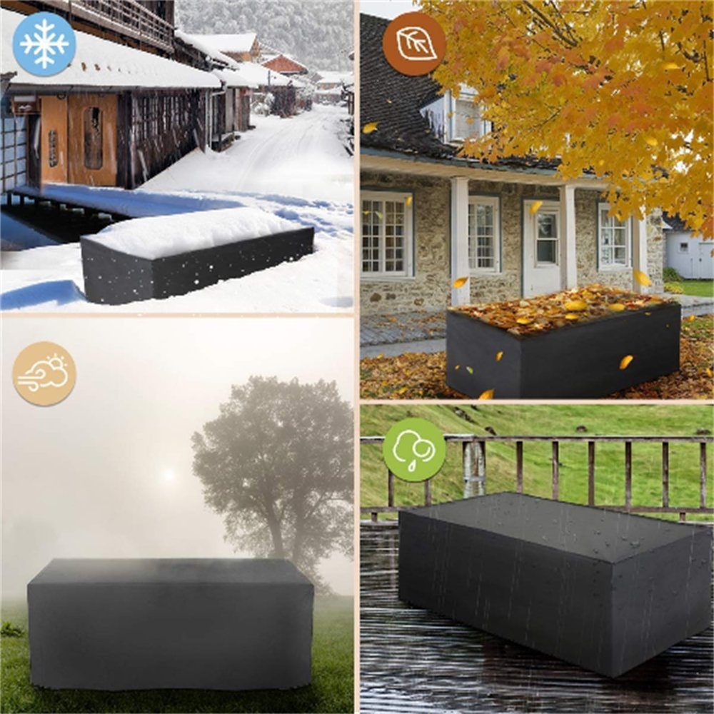 Melko Gartenmöbel-Schutzhülle Abdeckplane für Rattan Gartenmöbel günstig online kaufen