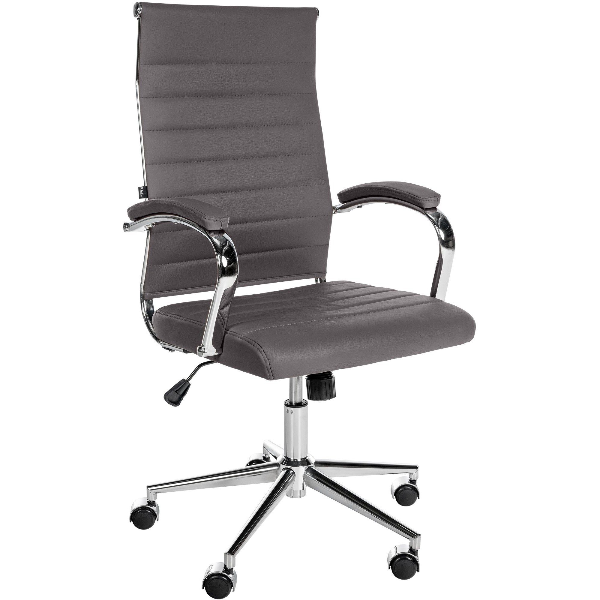 CLP Bürostuhl Chefsessel Drehstuhl Schreibtischstuhl (Spar-Set, 1 St), Echtleder, höhenverstellbar, drehbar, 135 kg belastbar