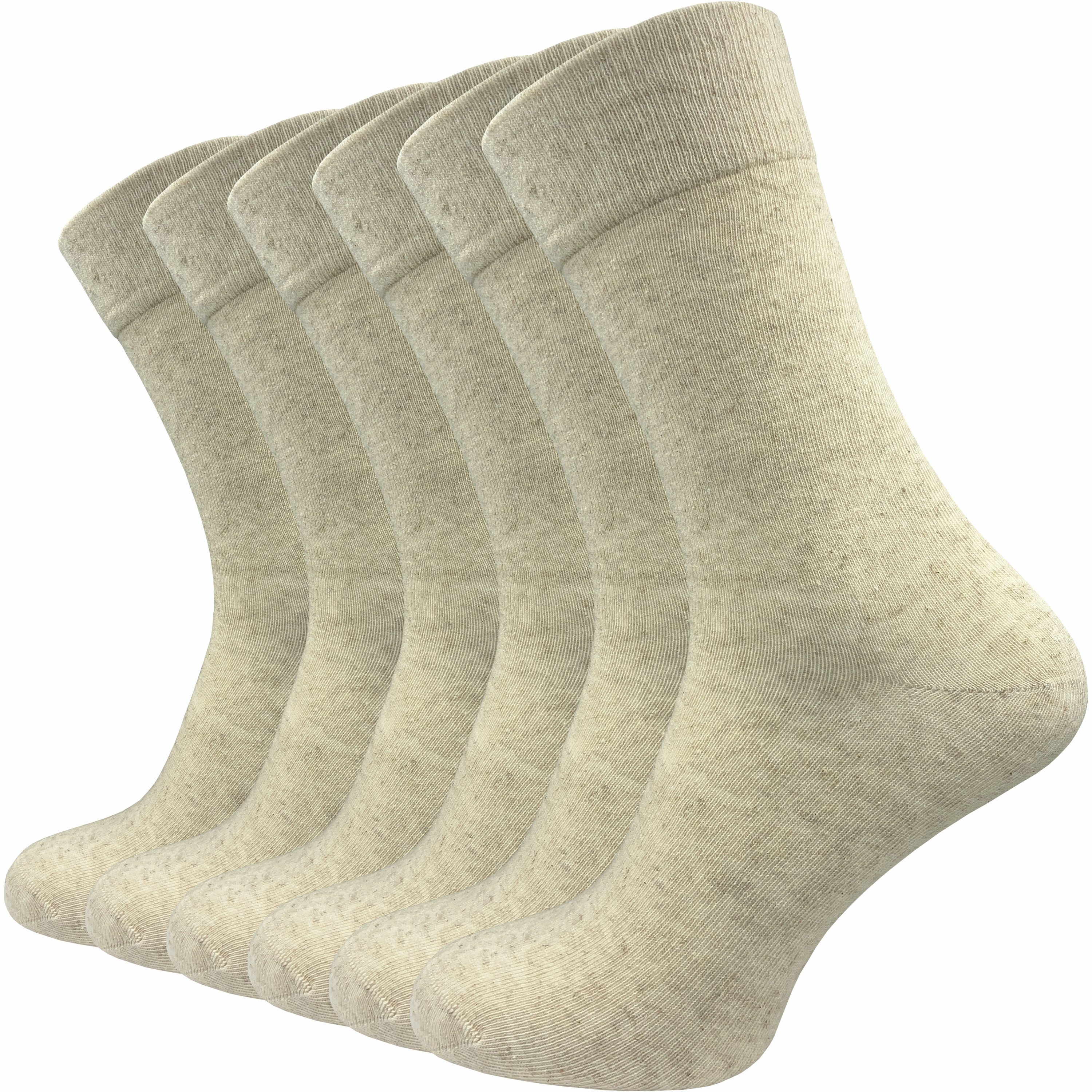 GAWILO Socken aus Leinen für Herren - ideale Socken für den Sommer (6 Paar) günstig online kaufen