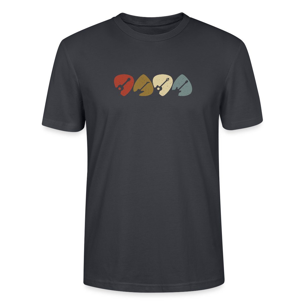 T-Shirt Plektrum Retro Musik Motiv Unisex Bio T-Shirt