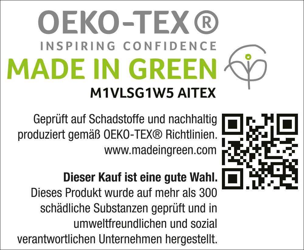 OTTO home Bettwäsche Renu in Gr. 135x200 oder 155x220 cm, Linon, 2 teilig, Bettwäsche aus Baumwolle, grafische Bettwäsche mit Wellen-Design – Bild 5 von 5
