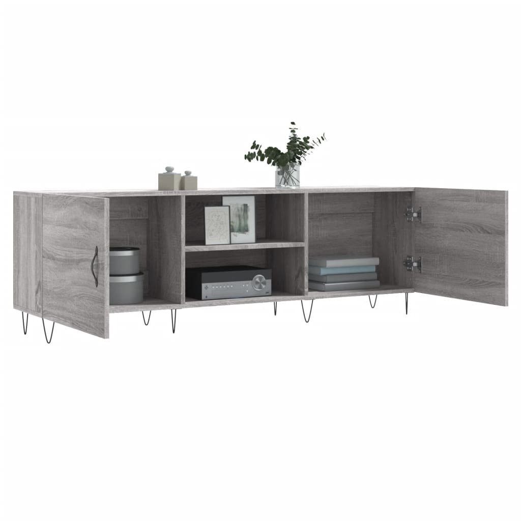 furnicato TV-Schrank Grau Sonoma 150x30x50 cm Holzwerkstoff