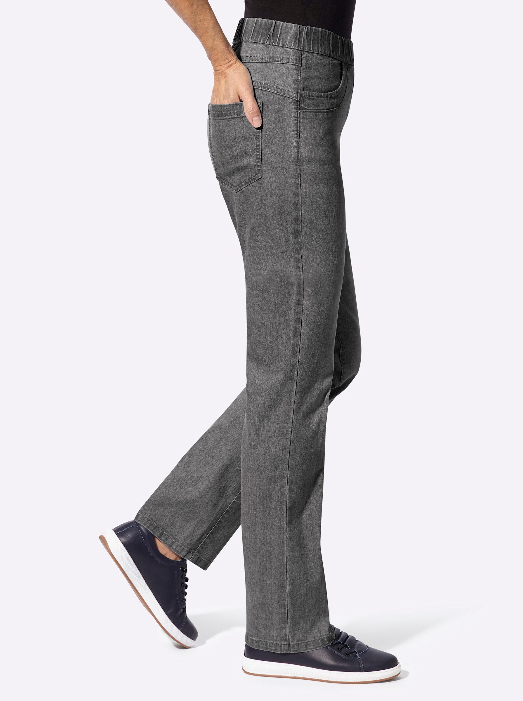 Witt Bequeme Jeans Schlupfjeans komfortabel – Bild 4 von 5