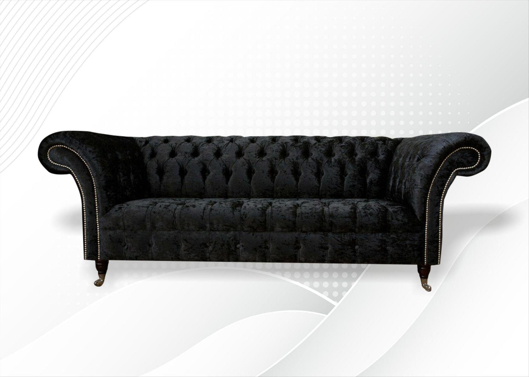 Sofa cm Sitzer Couch 3 Chesterfield 225 Chesterfield-Sofa, Sofa JVmoebel Design