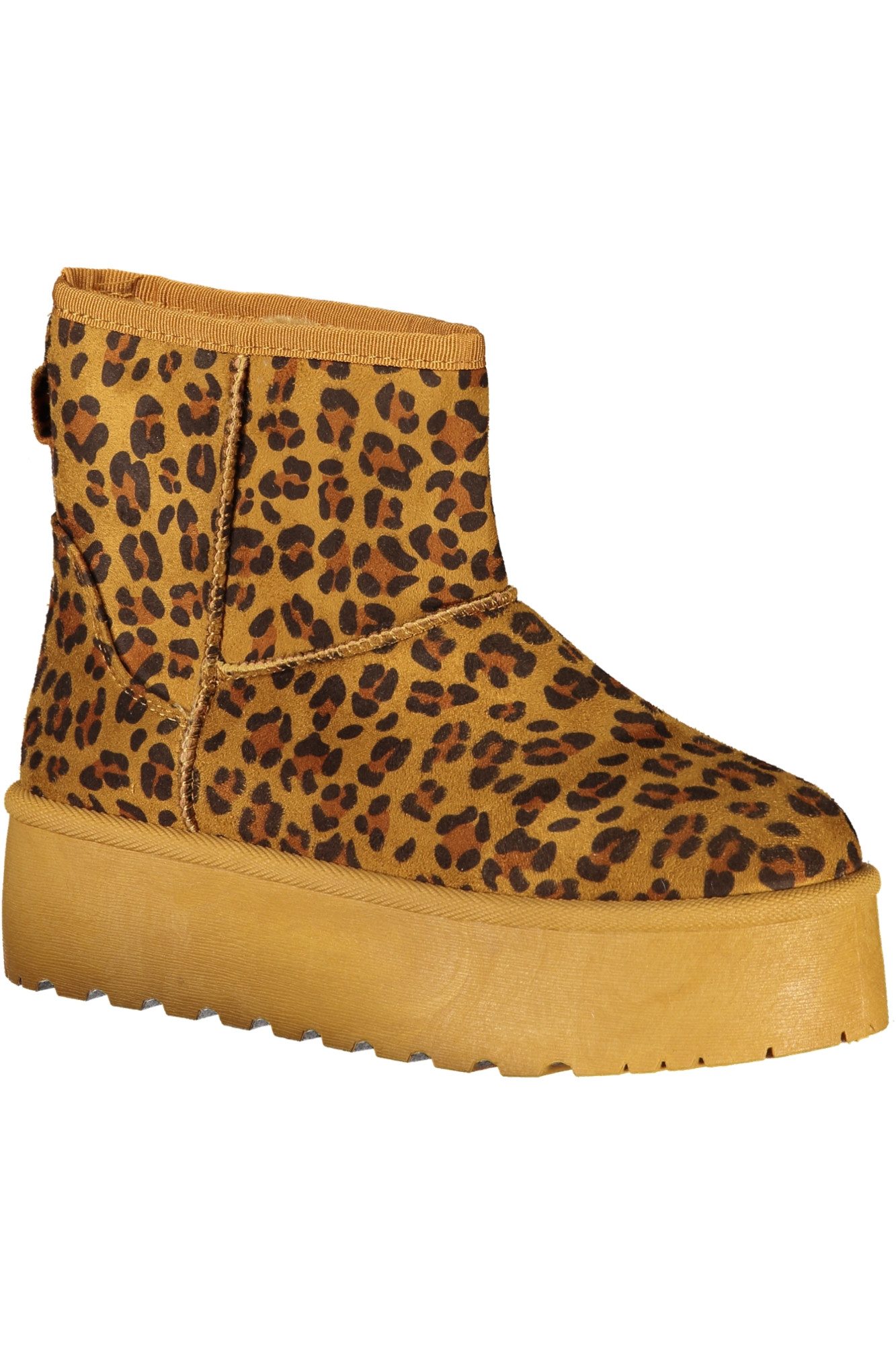 Laura Biagiotti Stiefelette Damen Stiefelette Braun mit Fell & Keilabsatz -
