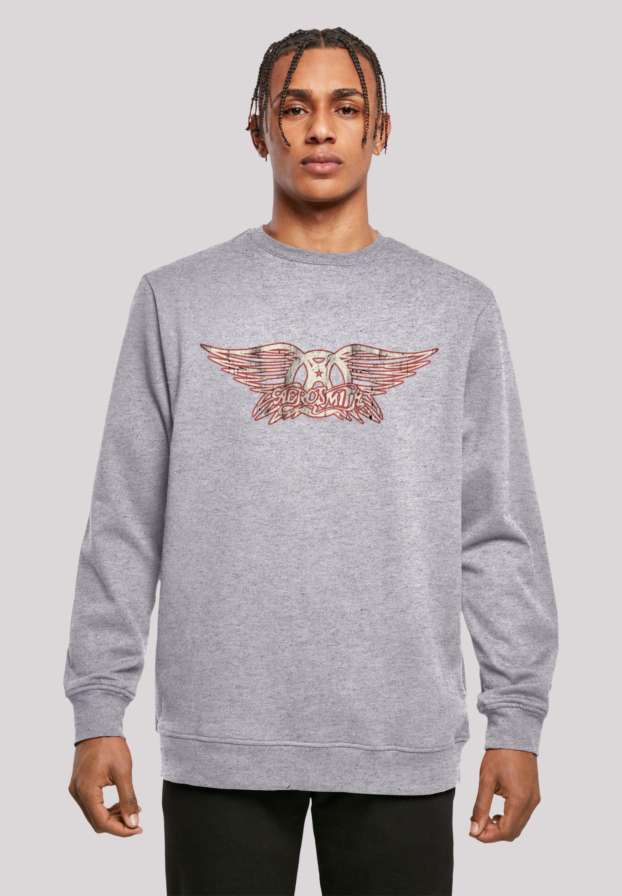 Aerosmith heather Rock grey Band F4NT4STIC Qualität, Rock-Musik, Band Logo Premium Sweatshirt