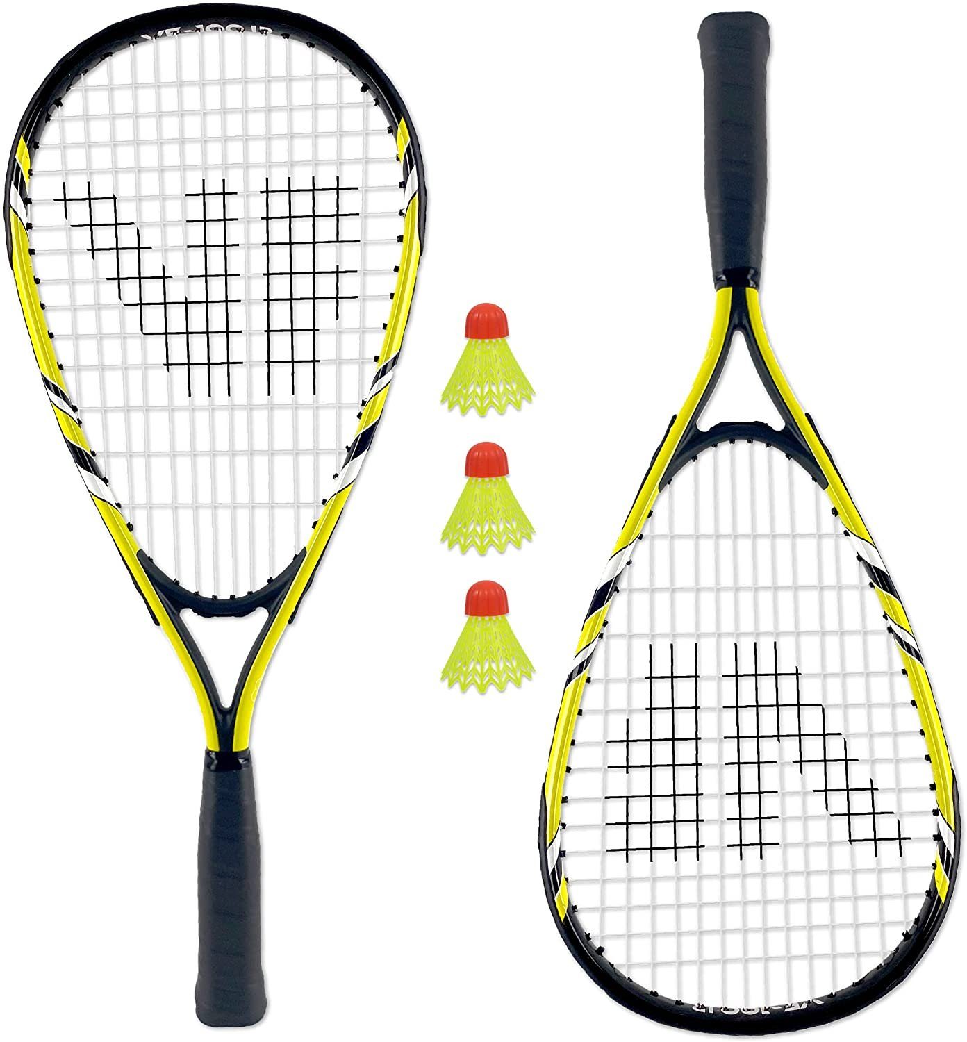 100 gelb/schwarz Badmintonschläger Speed Badminton VICFUN Junior