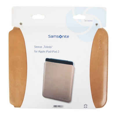 Samsonite Tablet-Hülle »Sleeve Toledo Leder bis 10"«, Anti-Kratz Leder-Case Etui, passend für iPad Air 4 5 Pro 11" / Tablet PC 9,4" 9,7" 10" 10,1" 10,2" 10,4" 10,5" Zoll Innenmaße beachten!